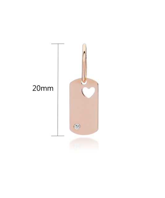 Kuldripats tsirkooniga Plaadike Goldinga XXCLKP1890/RUS-R-FCZ