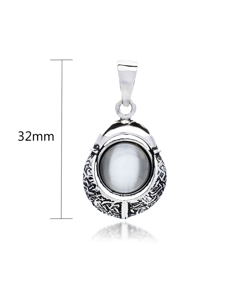 Hõberipats kassisilma kiviga Goldinga P50-KATES