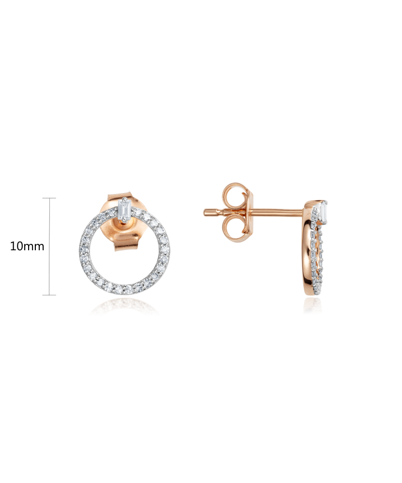 Золотые серьги с алмазами