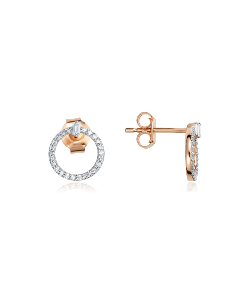 Kuldkõrvarõngad teemantidega