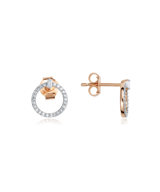 Kuldkõrvarõngad teemantidega