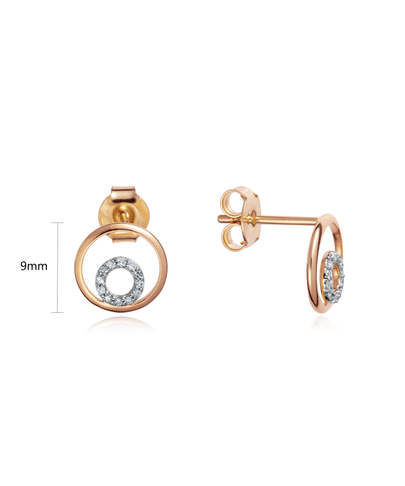 Kuldkõrvarõngad teemantidega