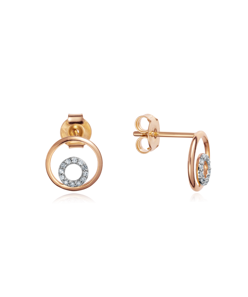 Kuldkõrvarõngad teemantidega