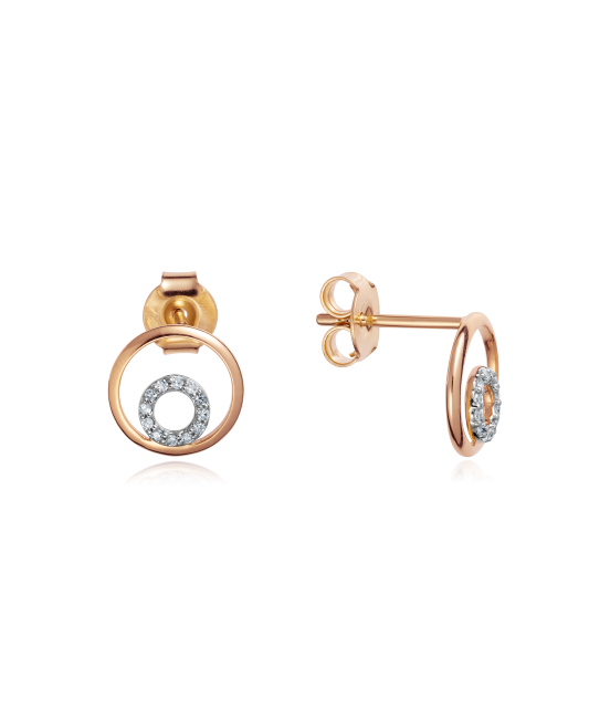 Kuldkõrvarõngad teemantidega