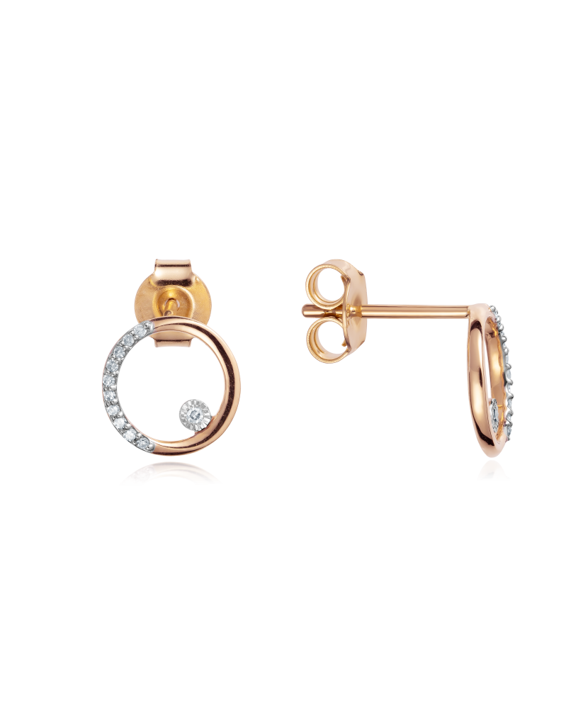 Kuldkõrvarõngad teemantidega