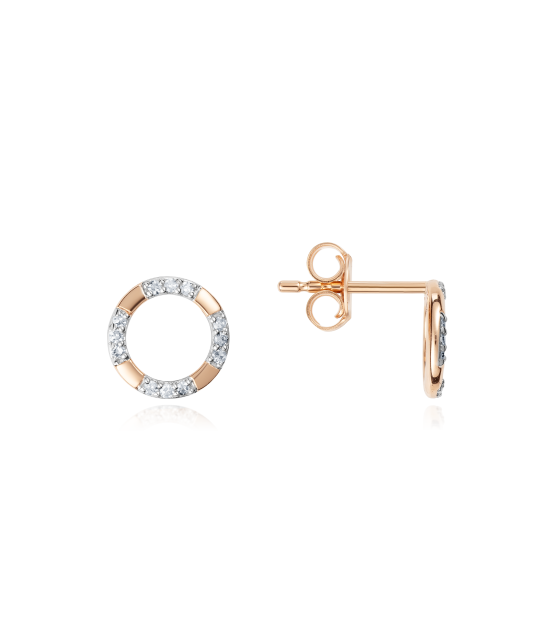 Kuldkõrvarõngad teemantidega