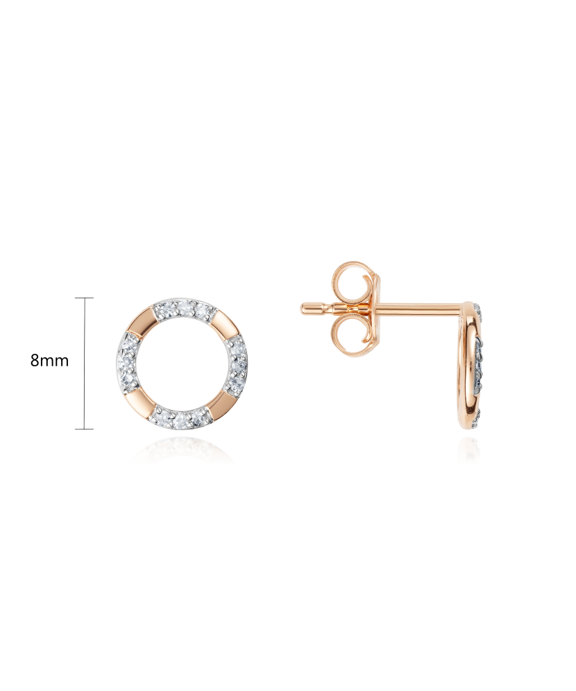 Kuldkõrvarõngad teemantidega