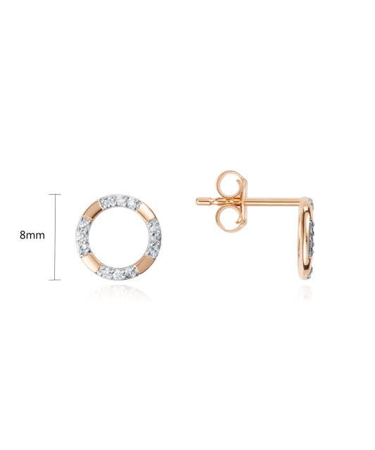 Kuldkõrvarõngad teemantidega