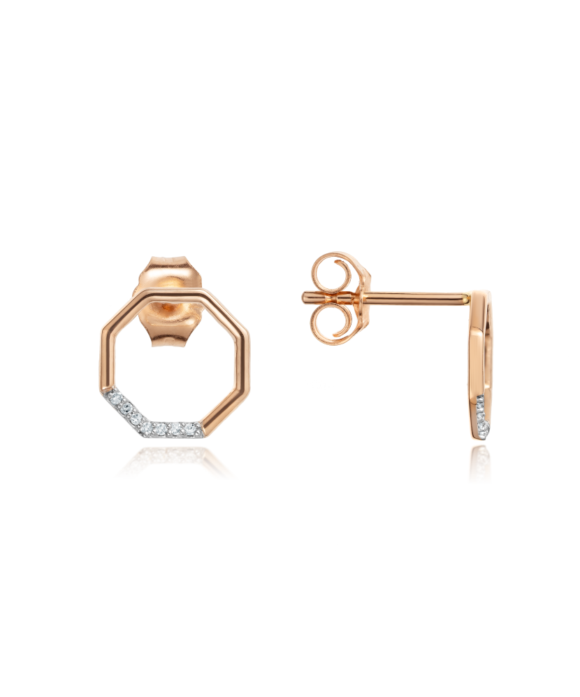 Kuldkõrvarõngad teemantidega