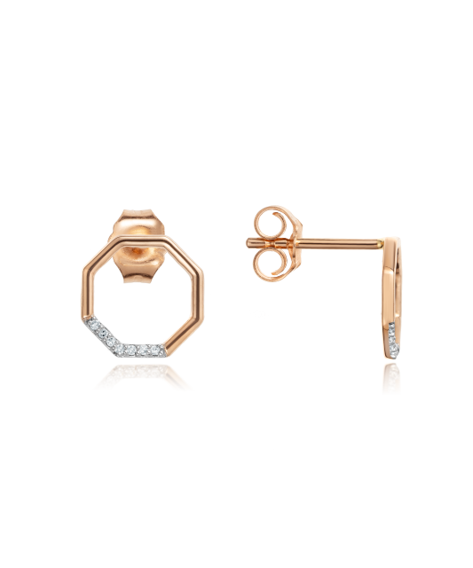 Kuldkõrvarõngad teemantidega