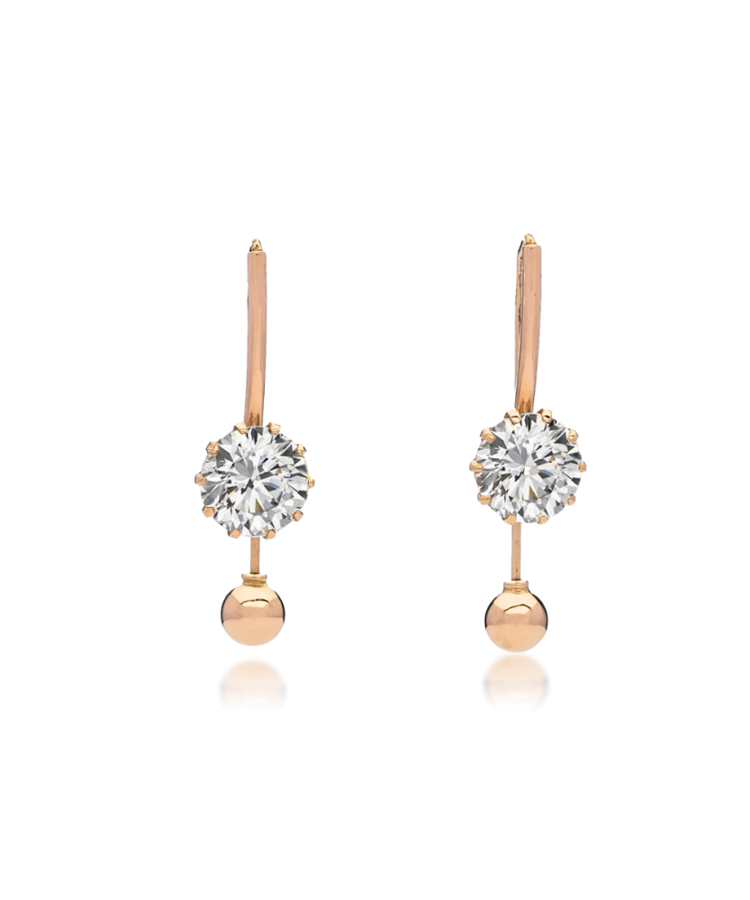 Kuldkõrvarõngad tsirkoonidega Goldinga 03718