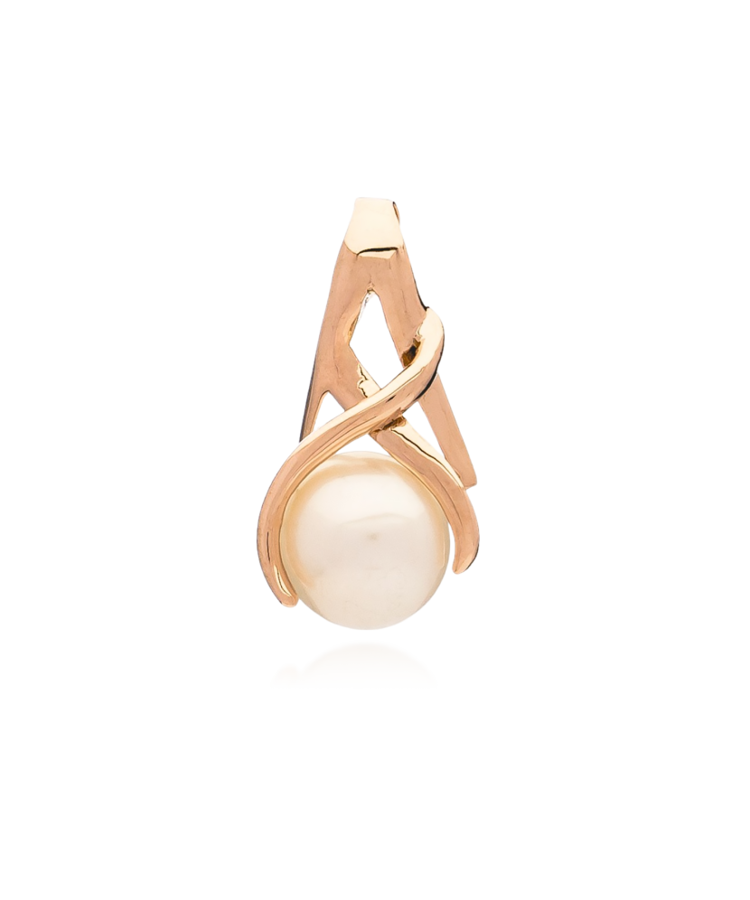 Золотая подвеска с жемчугом