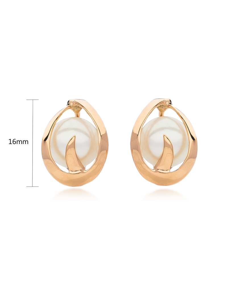 Золотые серьги с жемчугом