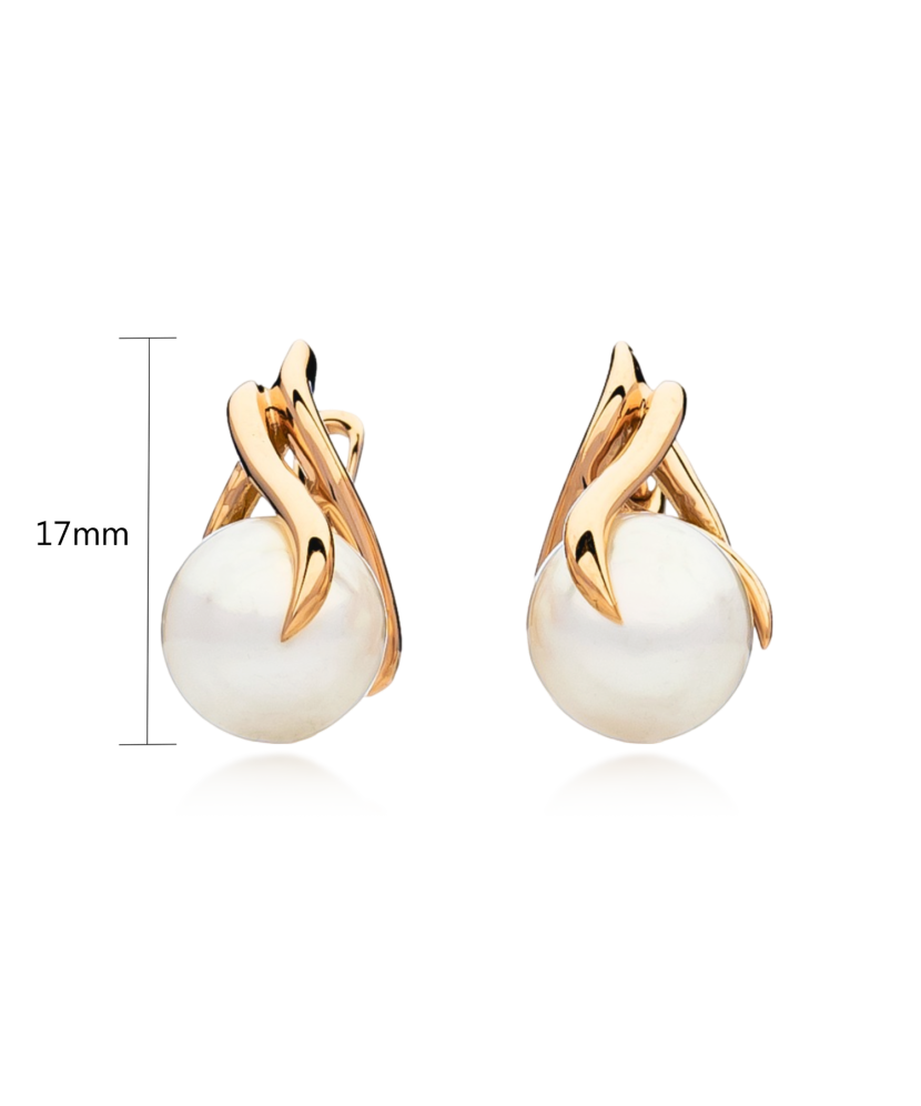 Золотые серьги с жемчугом