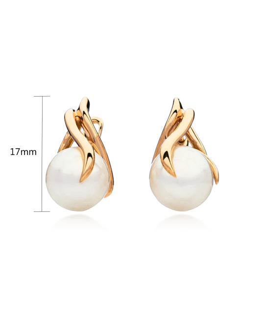 Kuldkõrvarõngad pärlitega Goldinga 03145