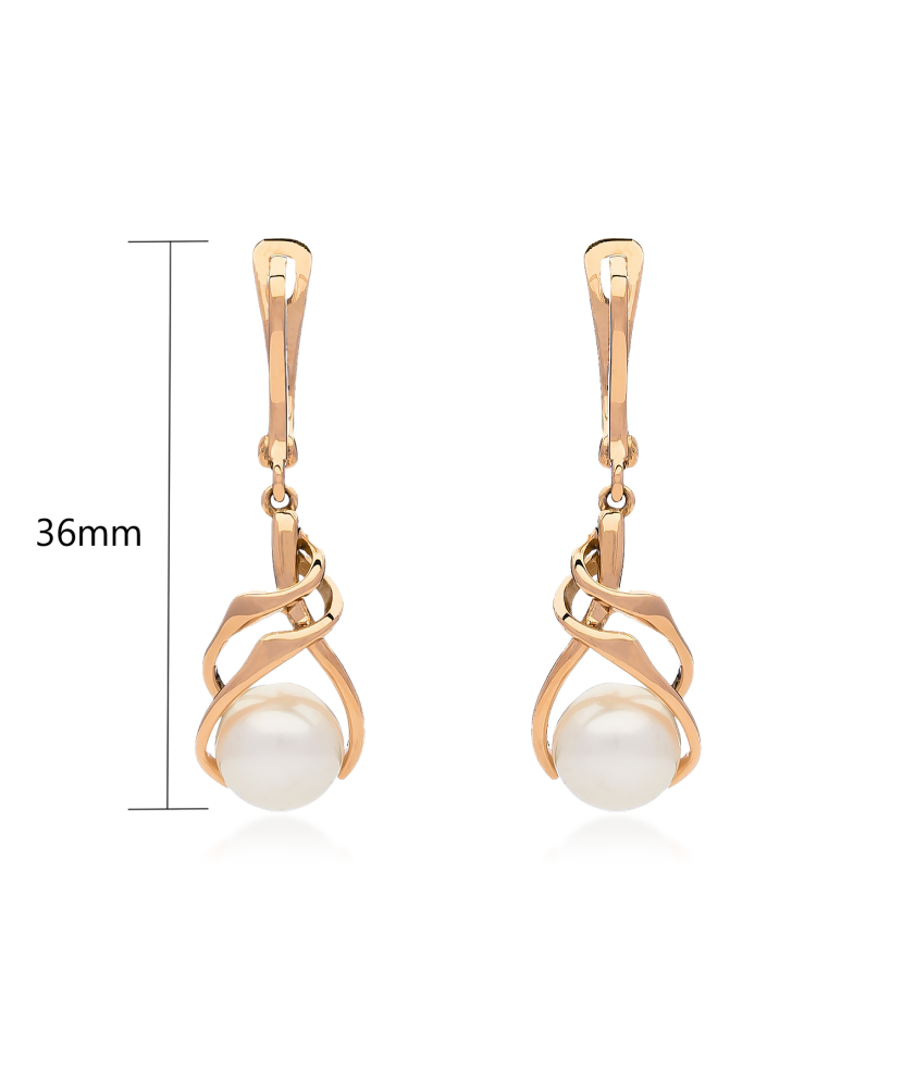 Kuldkõrvarõngad pärlitega Goldinga 03564