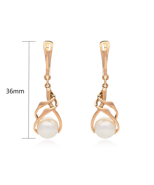 Kuldkõrvarõngad pärlitega Goldinga 03564