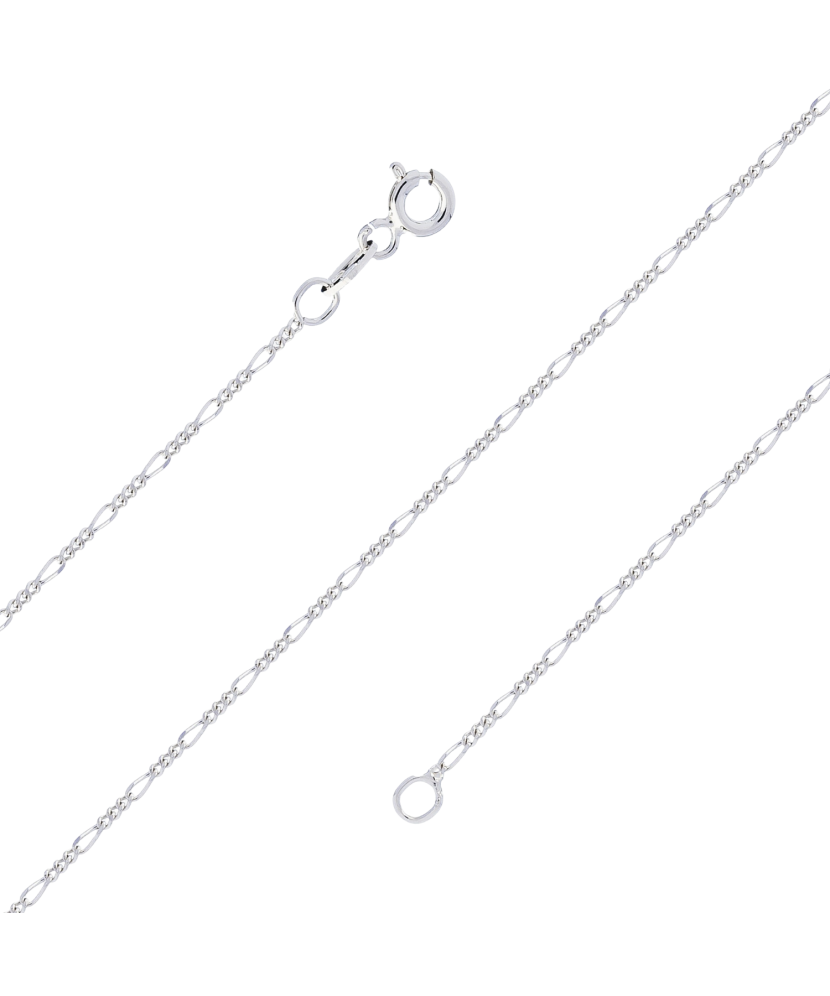 Серебряная цепочка "Figaro" 0.6mm
