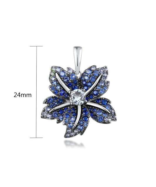 Hõbedast ripats tsirkoonidega ja spinellid