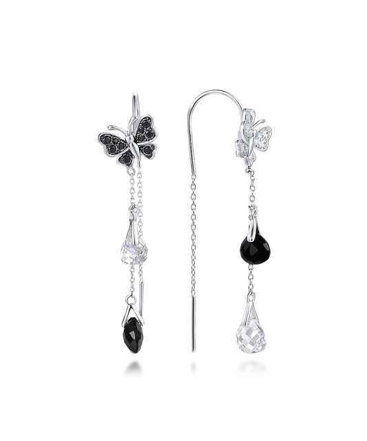 Kullatud hõbekõrvarõngad oonüksi ja tsirkoonidega