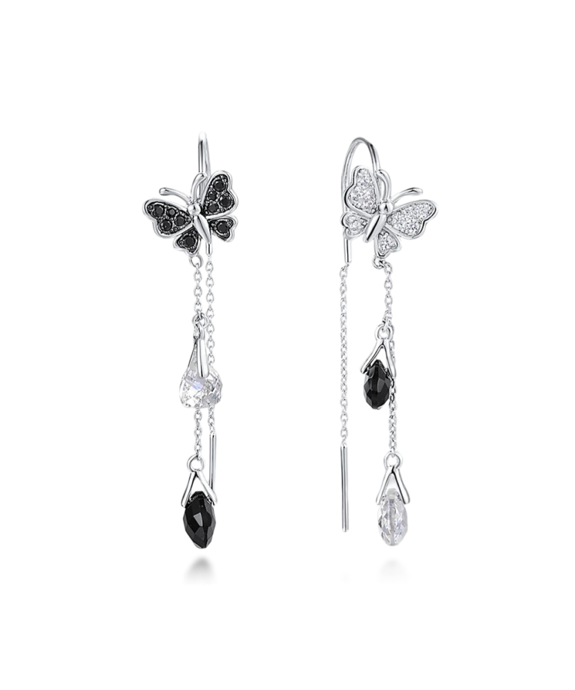 Kullatud hõbekõrvarõngad oonüksi ja tsirkoonidega