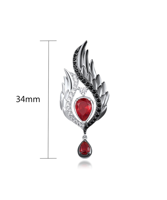 Hõbedast ripats tsirkoonidega ja spinellid