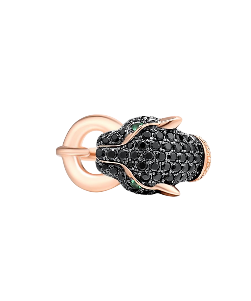 Kullatud sterlinghõbedast spinellidega sõrmus