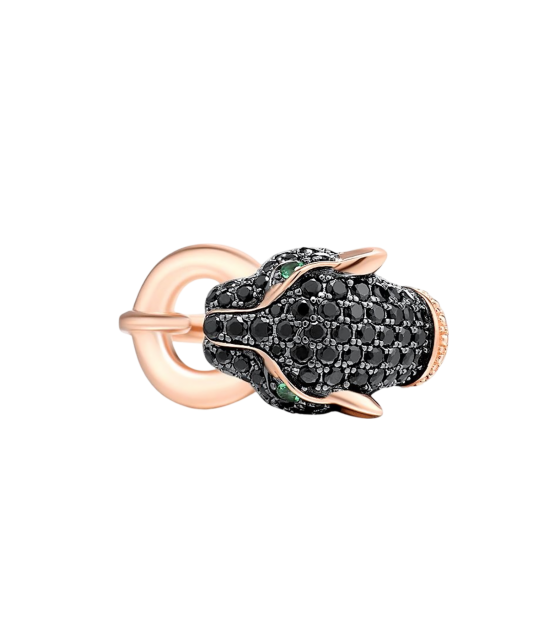 Kullatud sterlinghõbedast spinellidega sõrmus