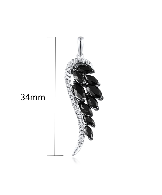 Hõbedast ripats tsirkoonidega ja spinellid