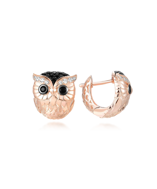 Kullatud Hõbedast kõrvarõngad tsirkoonide ja spinellidega