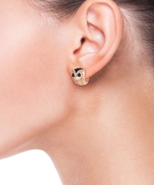 Kullatud Hõbedast kõrvarõngad tsirkoonide ja spinellidega