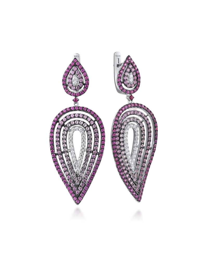 Sudraba auskari ar nano safīriem