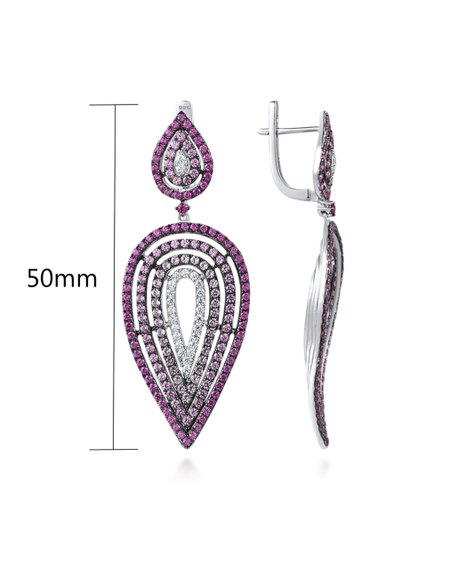 Sudraba auskari ar nano safīriem