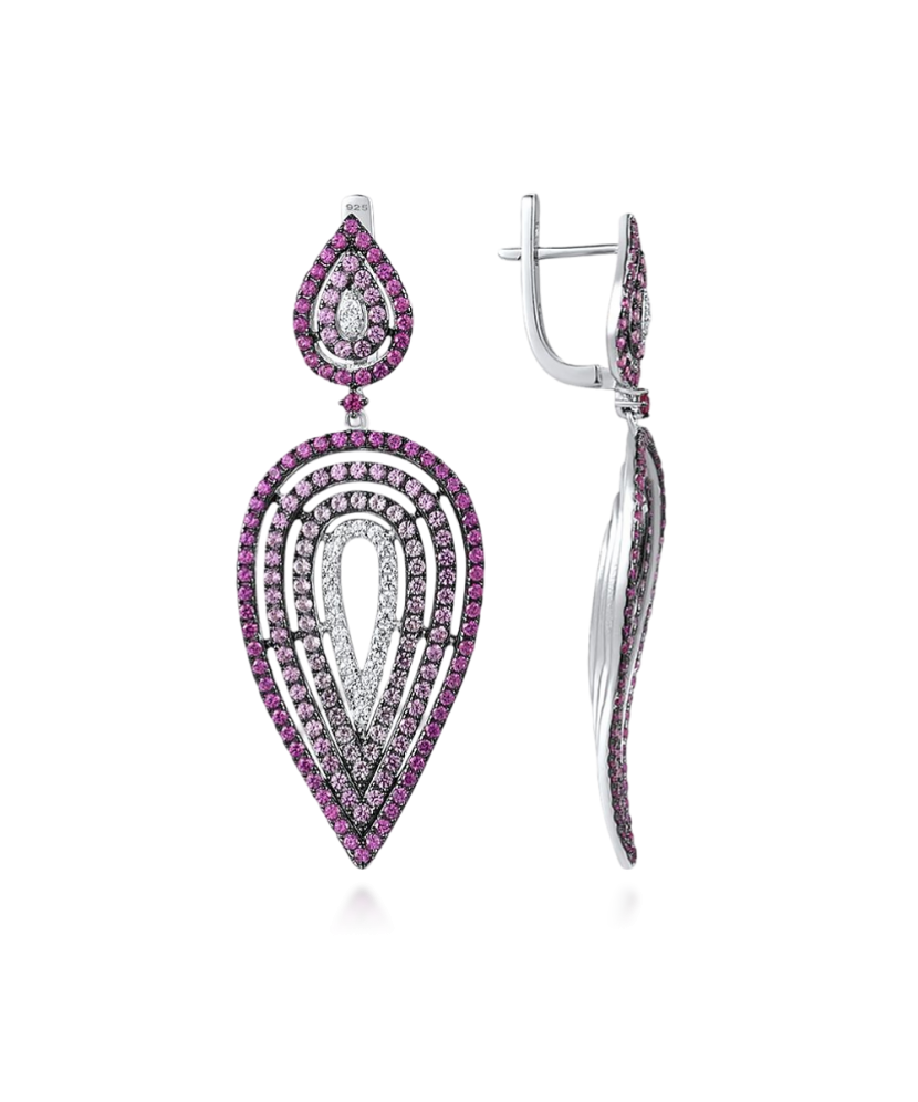 Sudraba auskari ar nano safīriem