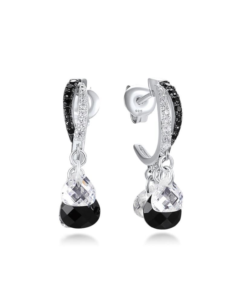 Hõbedast kõrvarõngad oonüksi ja spinellidega