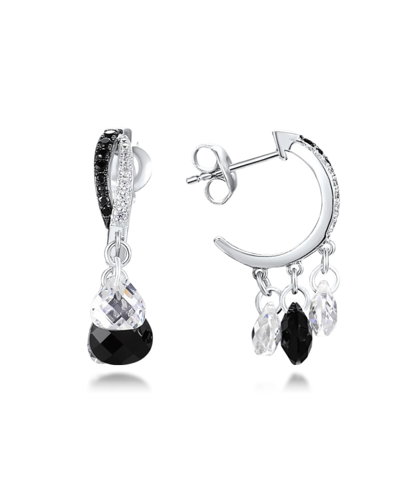 Hõbedast kõrvarõngad oonüksi ja spinellidega