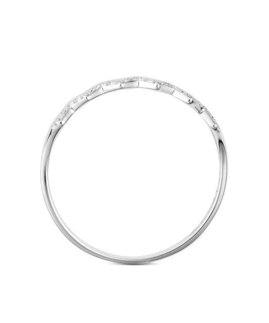 Valgest kullast sõrmus briljantidega