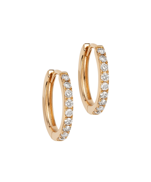 Kuldkõrvarõngad teemantidega