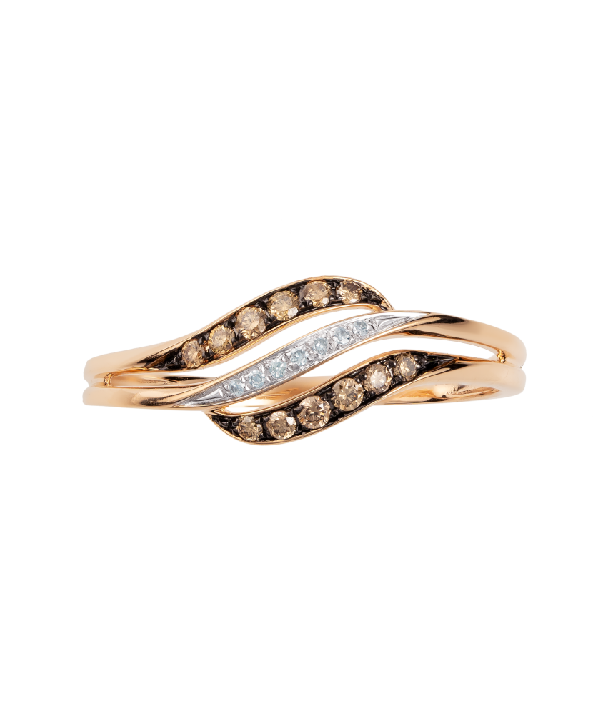 Золотое кольцо с алмазами