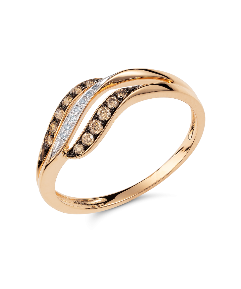 Золотое кольцо с алмазами