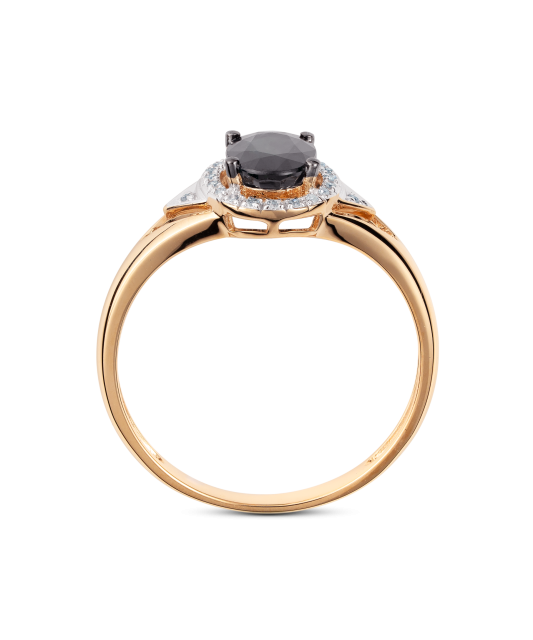 Золотое кольцо с сапфиром и алмазами