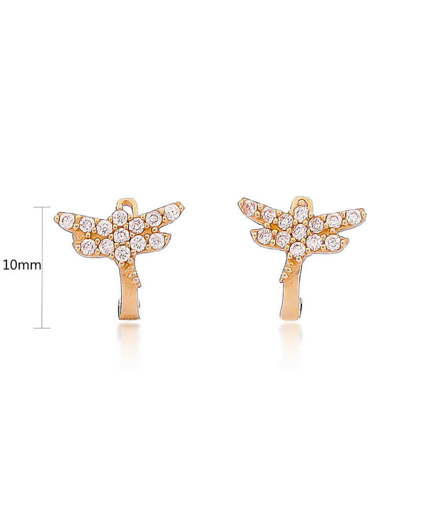 Kuldkõrvarõngad tsirkoonidega Goldinga 00520