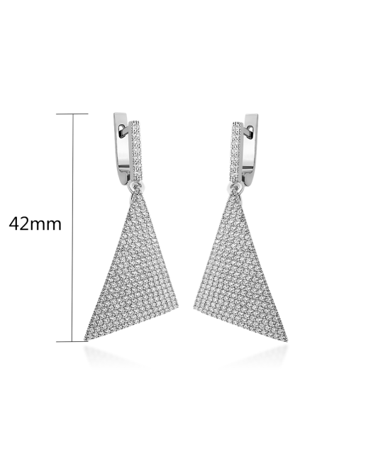 Hõbekõrvarõngad tsirkoonidega Goldinga 211.01C