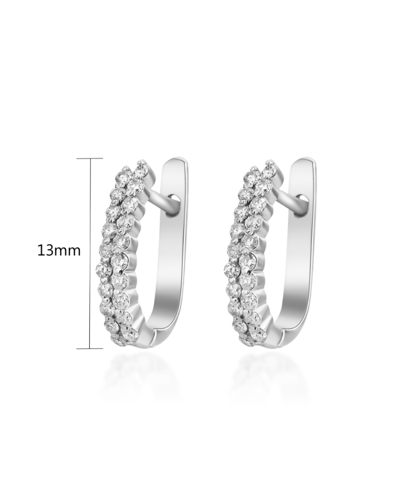 Серьги из серебра с бриллиантами