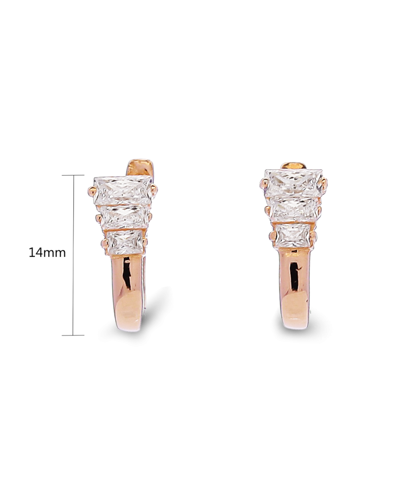 Kuldkõrvarõngad tsirkoonidega Goldinga 00497