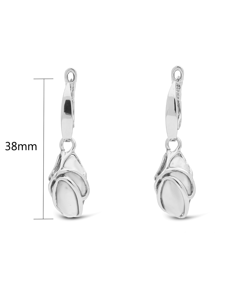 Hõbekõrvarõngad kassisilma kiviga Goldinga A15-KATES