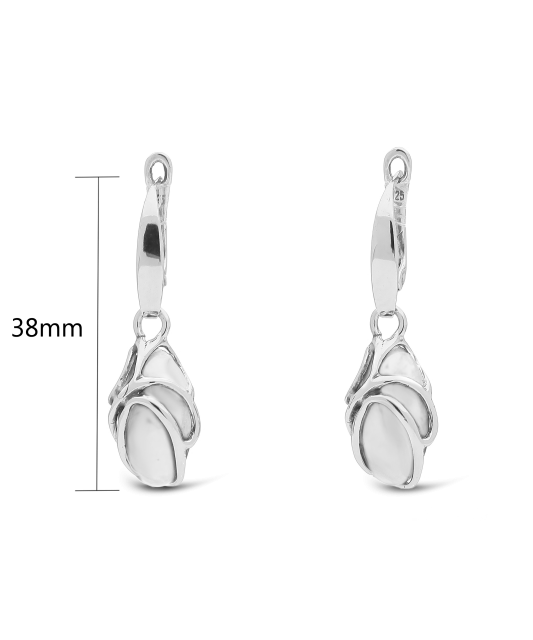 Hõbekõrvarõngad kassisilma kiviga Goldinga A15-KATES