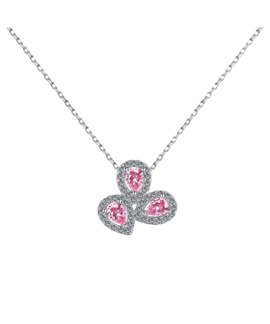 Hõbekett tsirkoonist ripatsiga