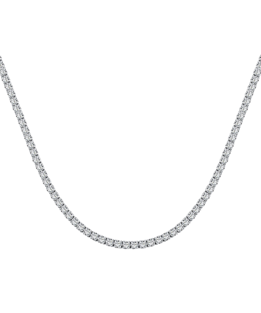 Hõbekett tsirkoonidega