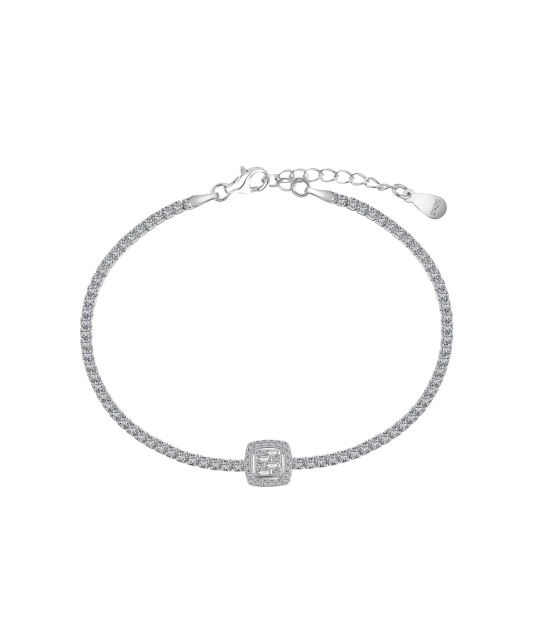 Серебряный браслет с цирконами